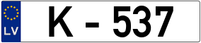 Trailer License Plate